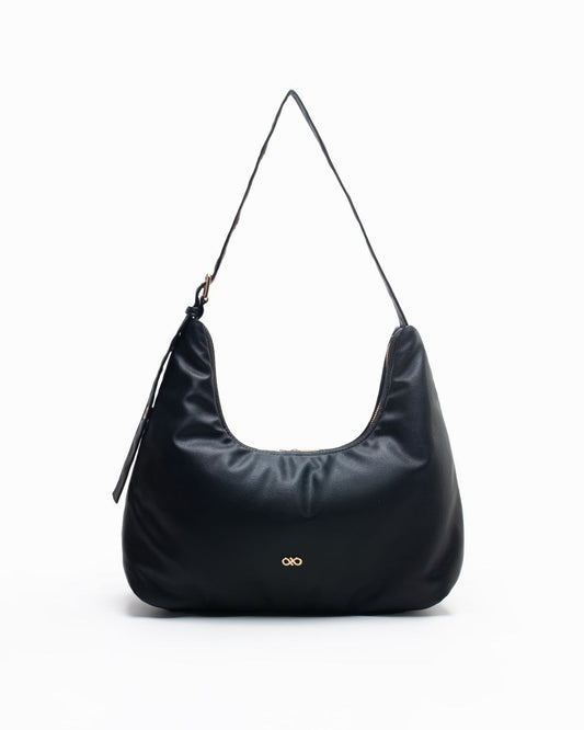 CUSHY HOBO BAG IN BLACK