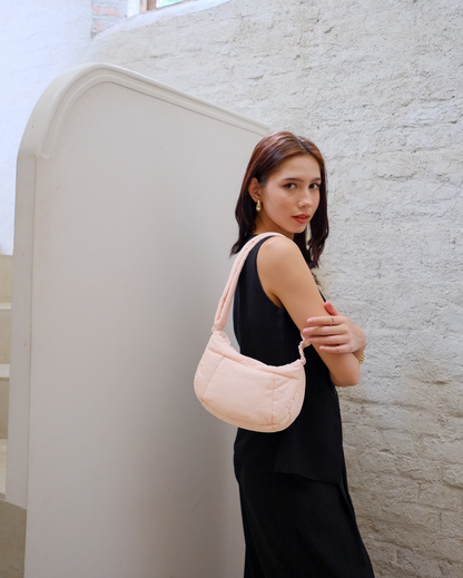 MINI COSY PUFFY CROSSBODY BAG IN PEACH (M)