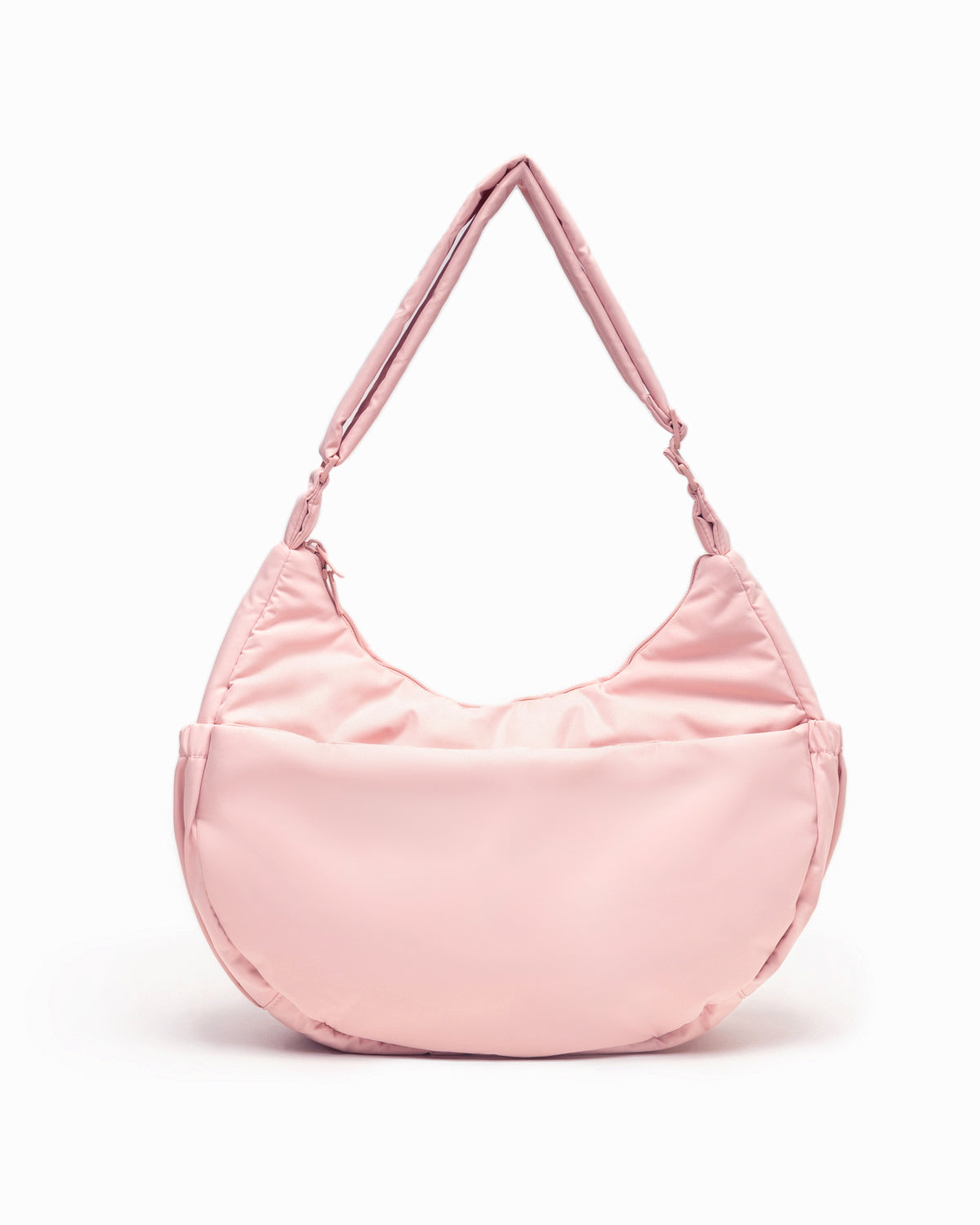 XL COSY LUXE CRESCENT BAG IN BLUSH