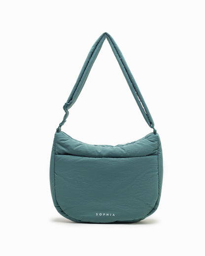 COSY PUFFY CROSSBODY BAG IN FOREST