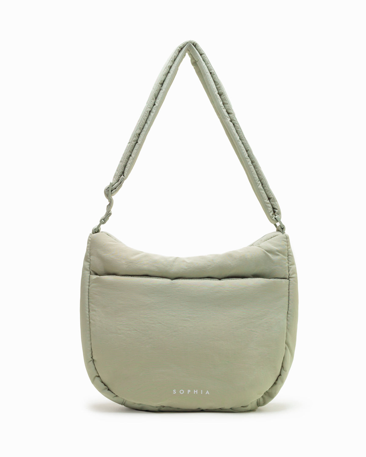 COSY PUFFY CROSSBODY BAG IN SAGE