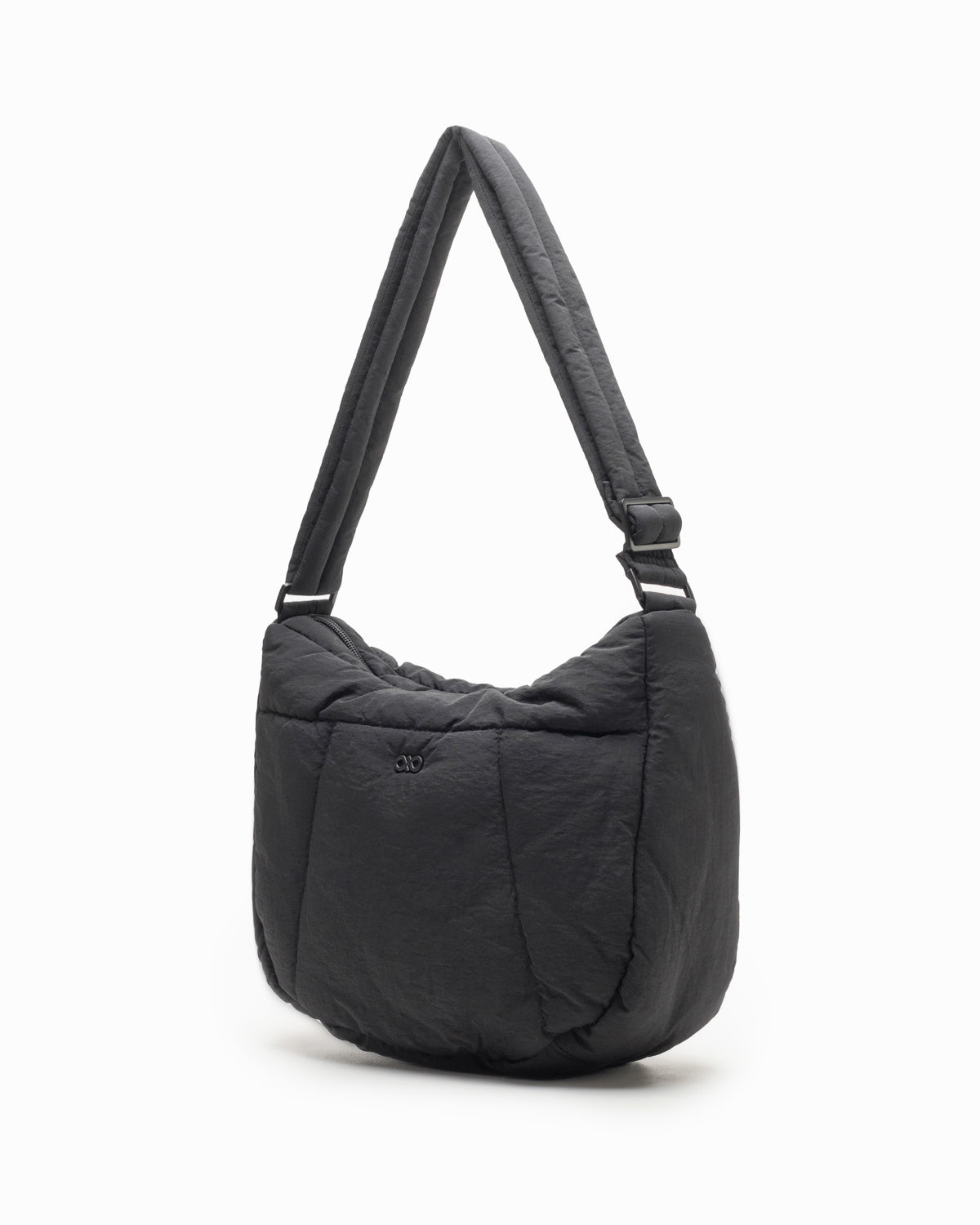 COSY PUFFY CROSSBODY BAG IN JET BLACK