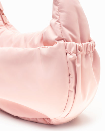 L COSY LUXE CRESCENT BAG IN BLUSH