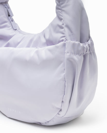 L COSY LUXE CRESCENT BAG LILAC