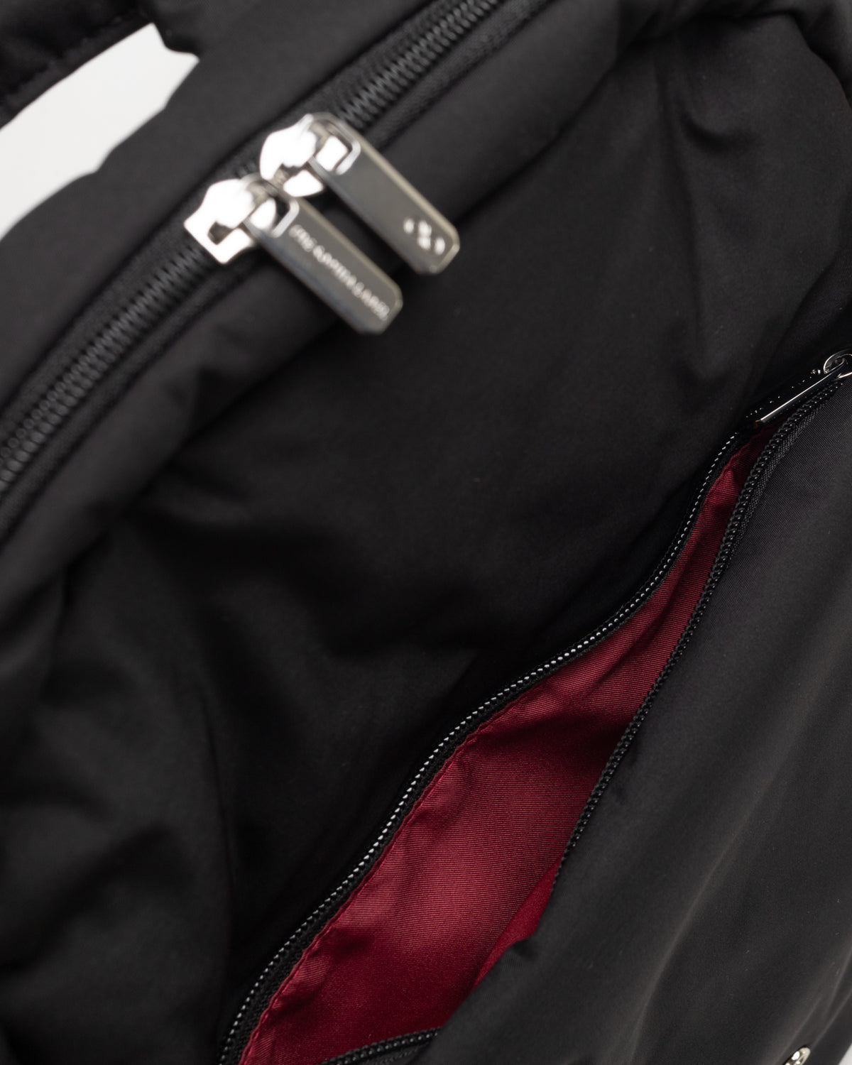 COSY LUXE BACKPACK IN JET BLACK