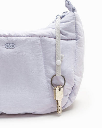 COSY PUFFY CROSSBODY BAG IN LILAC