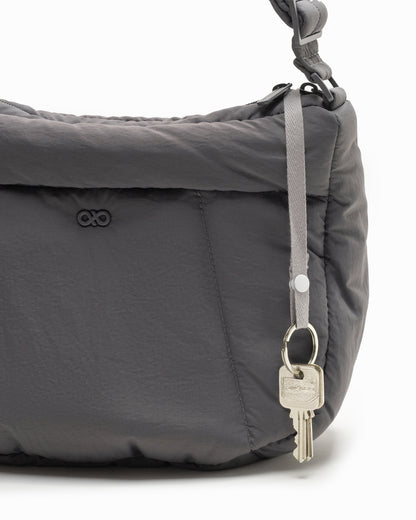 COSY PUFFY CROSSBODY BAG IN SMOKEY