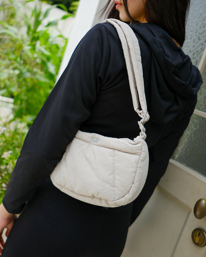 MINI COSY PUFFY CROSSBODY BAG IN DOVE