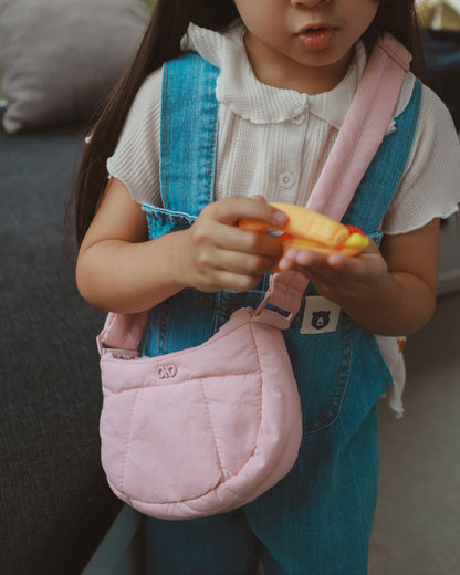 MICRO COSY PUFFY CROSSBODY BAG IN PEONY (S)