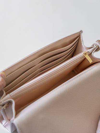 ELFIE 2-WAY CROSSBODY BAG IN CREAM